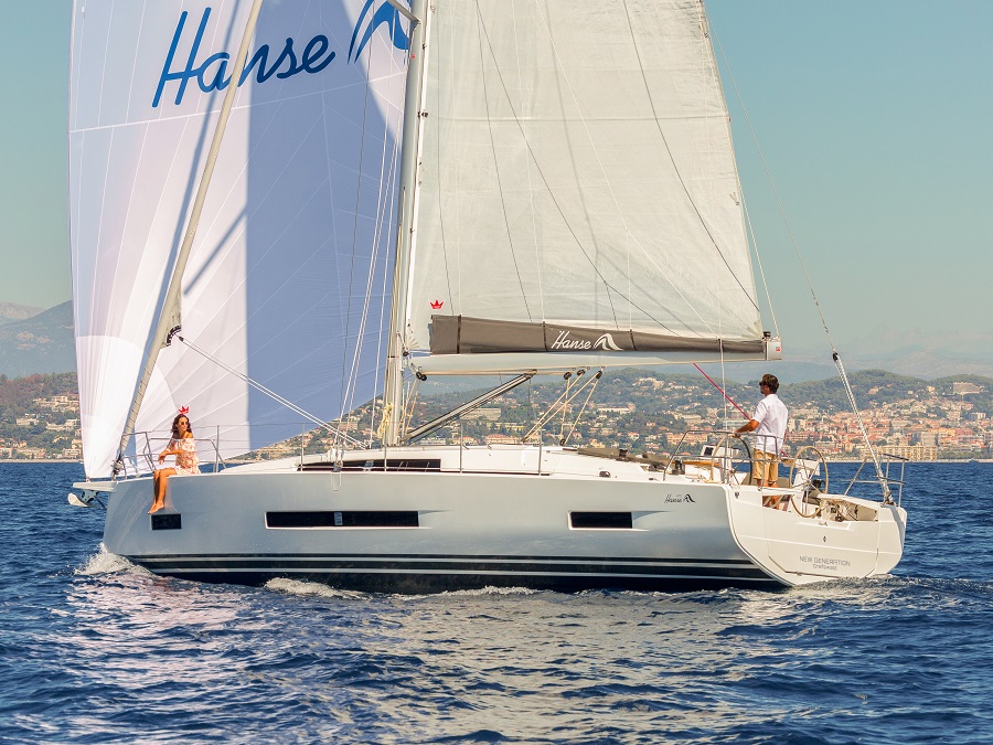 Experience sustainable sailing excellence with the Hanse 410